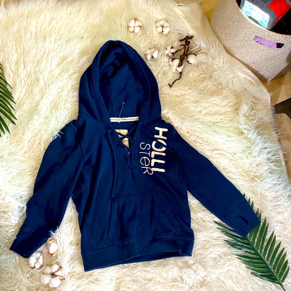 Hollister navy blue jacket